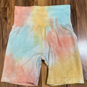 Tie dye shorts